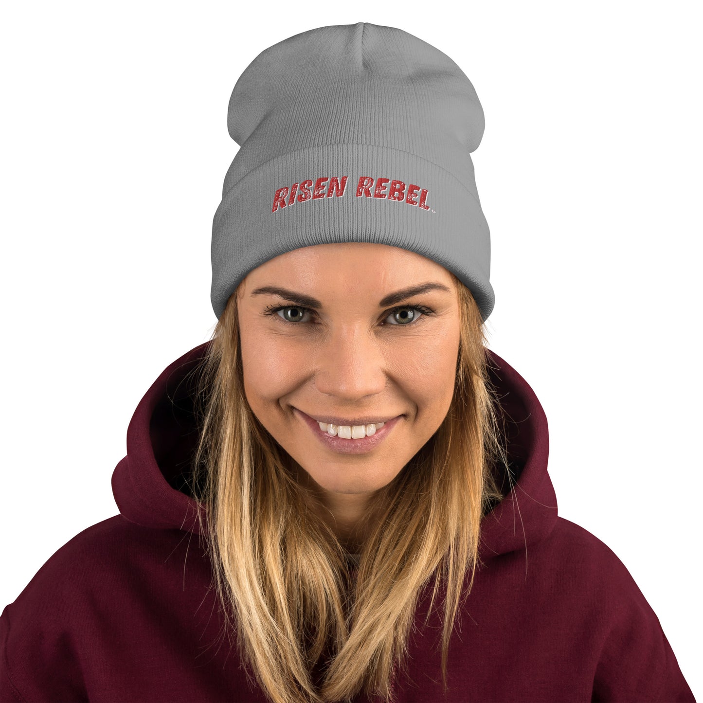 Risen Rebel Embroidered Beanie