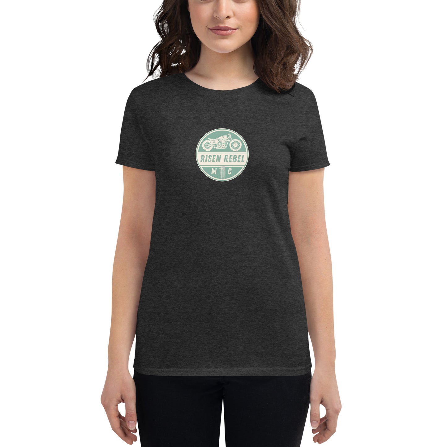 Risen Rebel MC Women's Short Sleeve T-shirt- Mint Emblem